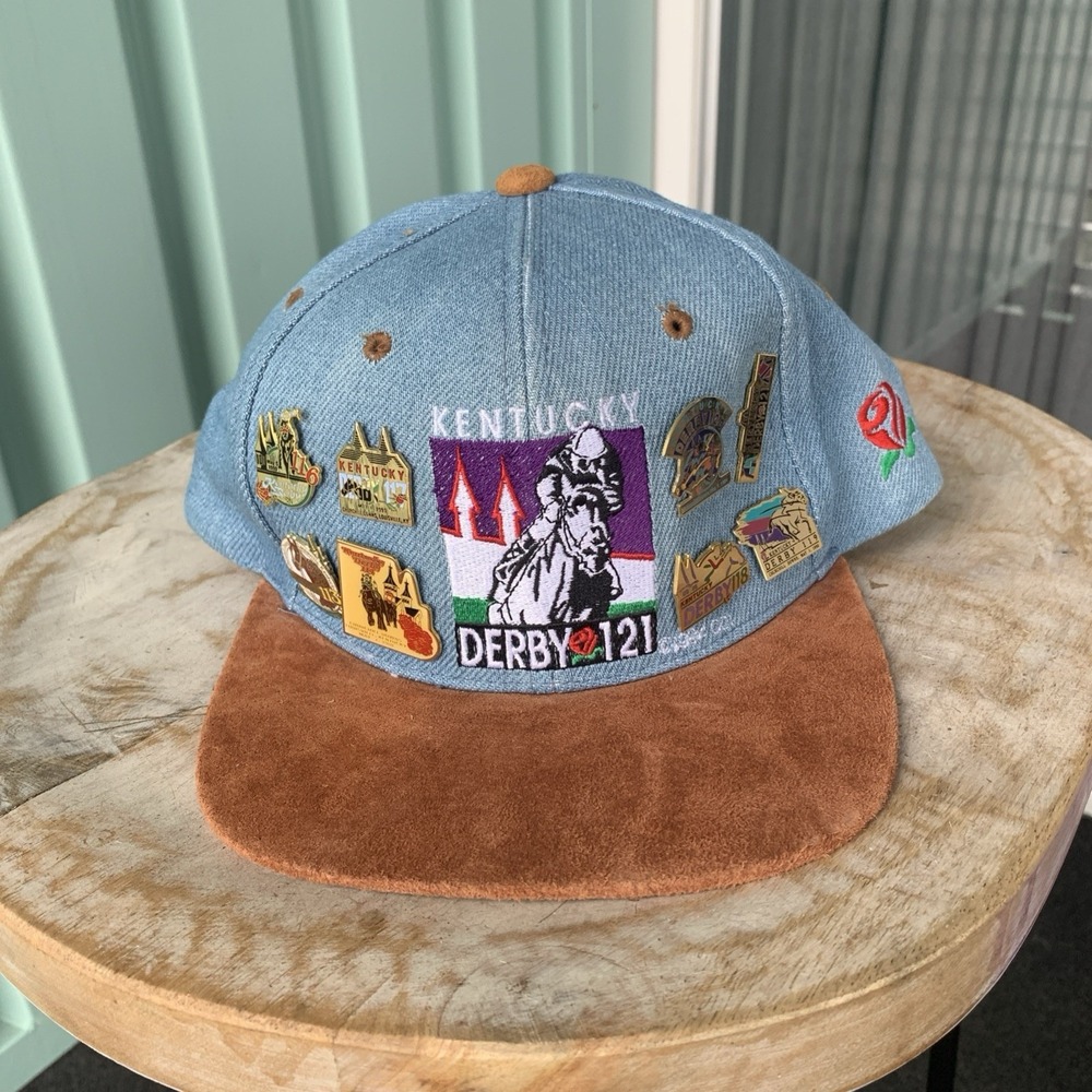 VTG Kentucky Derby 121  (1992)- Hat - Rare - Collectible - Snapback W/ 8 Pins